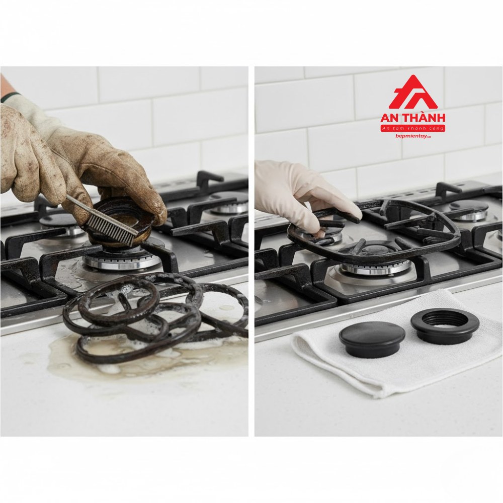 Những Sai Lầm Khi Vệ Sinh Bếp Gas Khiến Lửa Mau Yếu